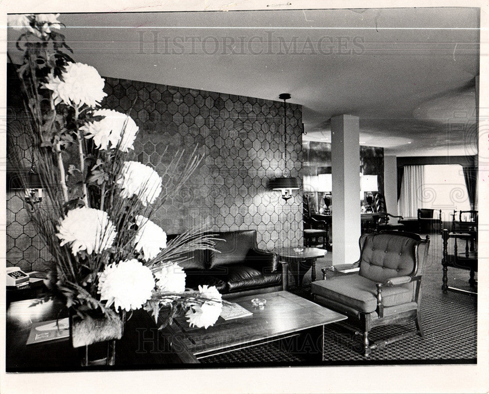 1973 Press Photo Pontchartrain hotel parlor French - Historic Images