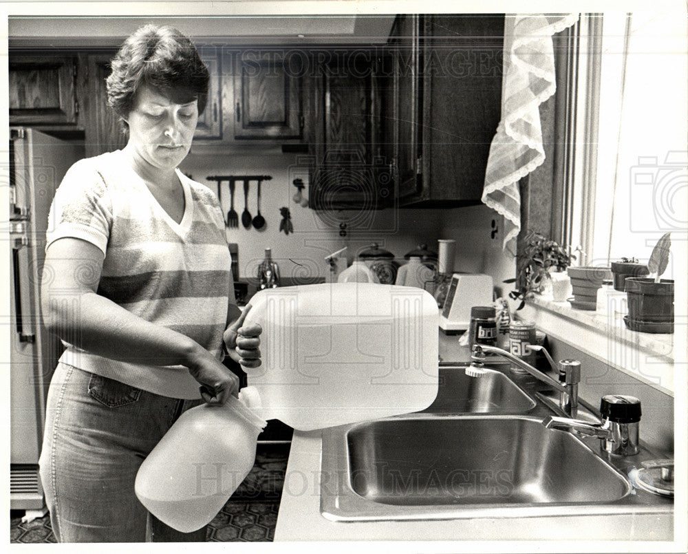 1979 Press Photo pollution water detroit - Historic Images