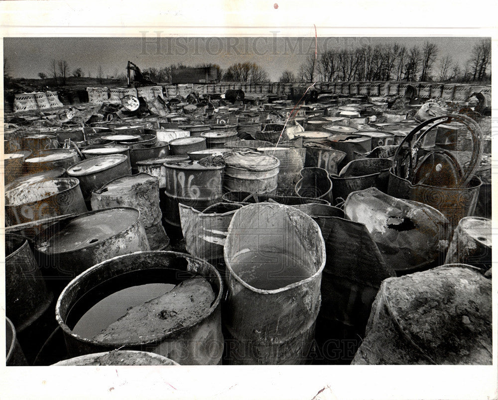 1980 Press Photo Polluction Chemical - Historic Images