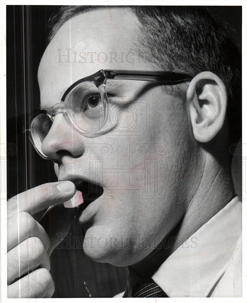 1964 Press Photo Polio Vaccine Wayne State University - Historic Images