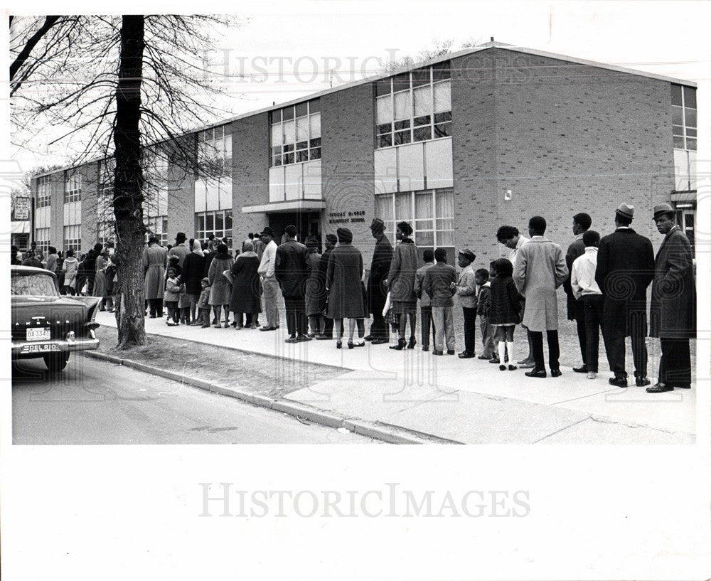 1964 Press Photo Polio Vaccine school 3 country area - Historic Images