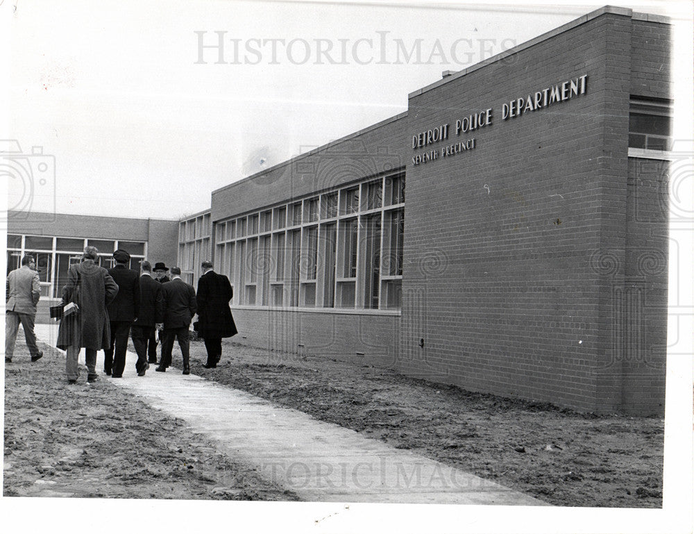 Press Photo Police Precincts, Detroit Police - Historic Images