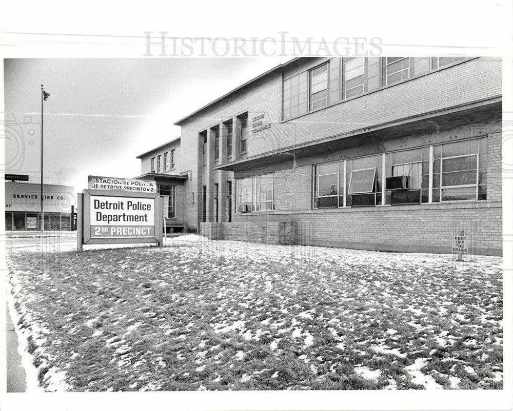 1980 Press Photo Precincts Detroit Police Department - Historic Images