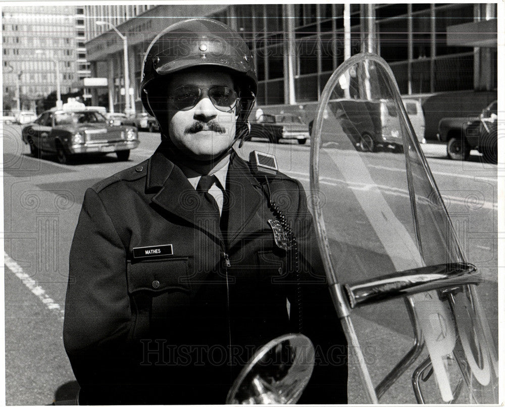 Press Photo police forces motorcycle - Historic Images