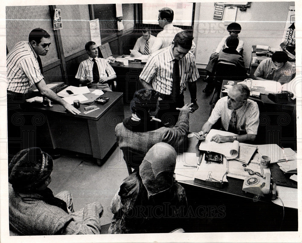 1979 Press Photo Police, Homicide Division, Detroit - Historic Images