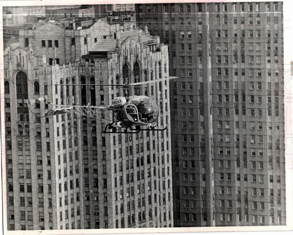 1973 Press Photo Helicopter - Historic Images