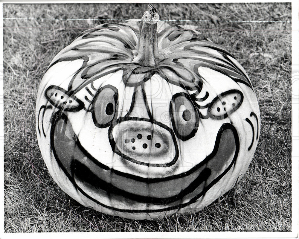 1977 Press Photo Pumpkin - Historic Images