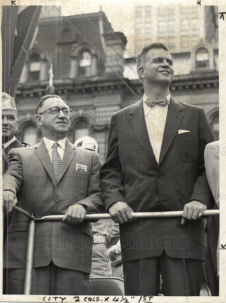 1956 Press Photo Pulaski day - Historic Images