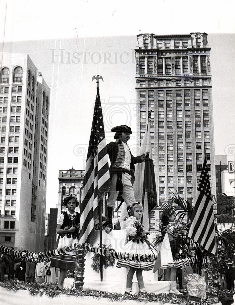 1957 Press Photo Pulaski Day - Historic Images