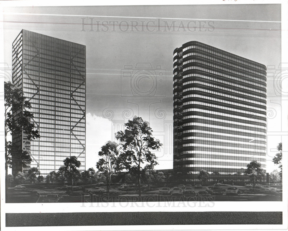 1977 Press Photo Prudential Town Center - Historic Images