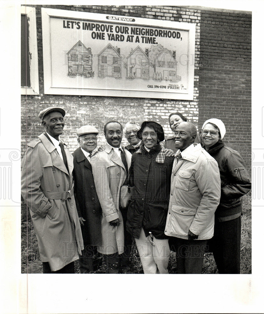 1990 Press Photo detroit cleanup plan - Historic Images