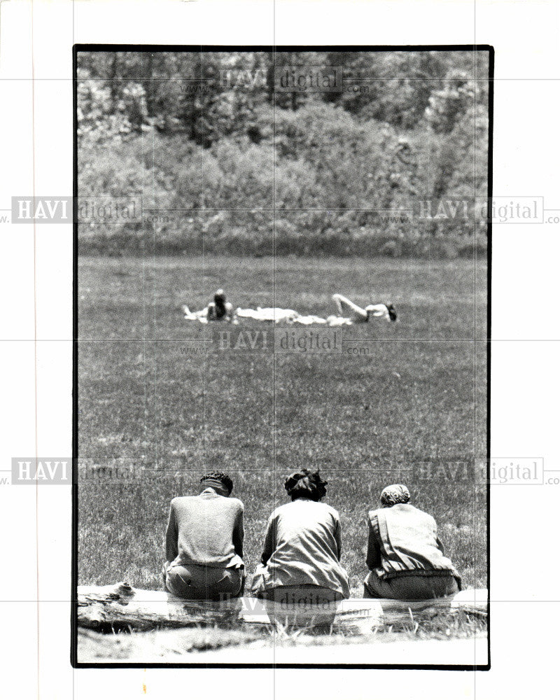 1986 Press Photo Camp Gilman Inmates - Historic Images