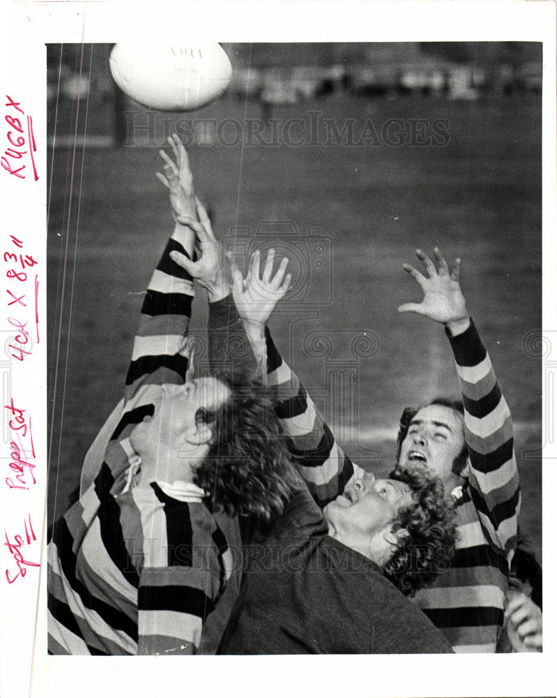 1976 Press Photo Rugby sport UK School - Historic Images