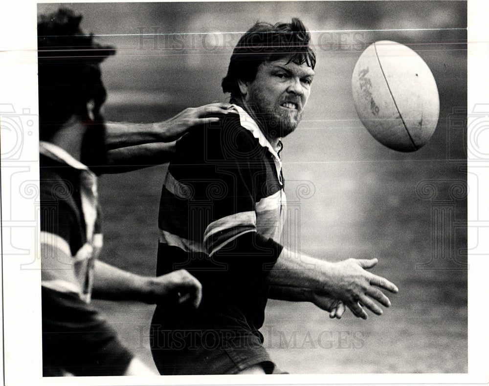 1983 Press Photo Rugby sport UK School - Historic Images