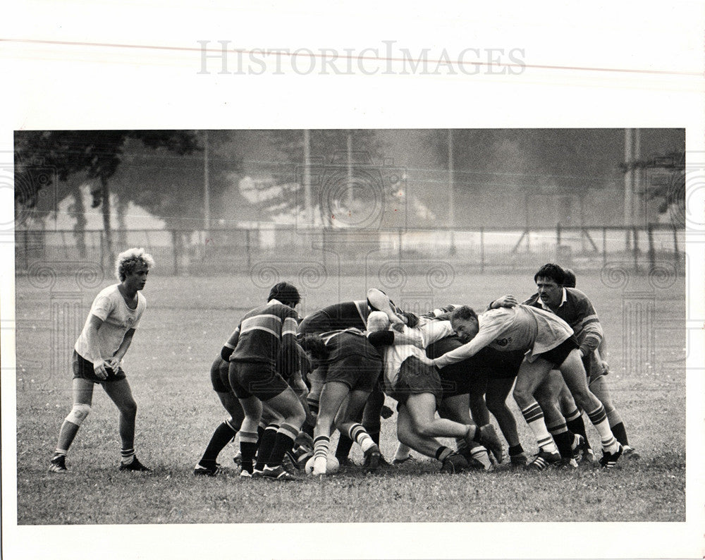 1983 Press Photo Rugby - Historic Images