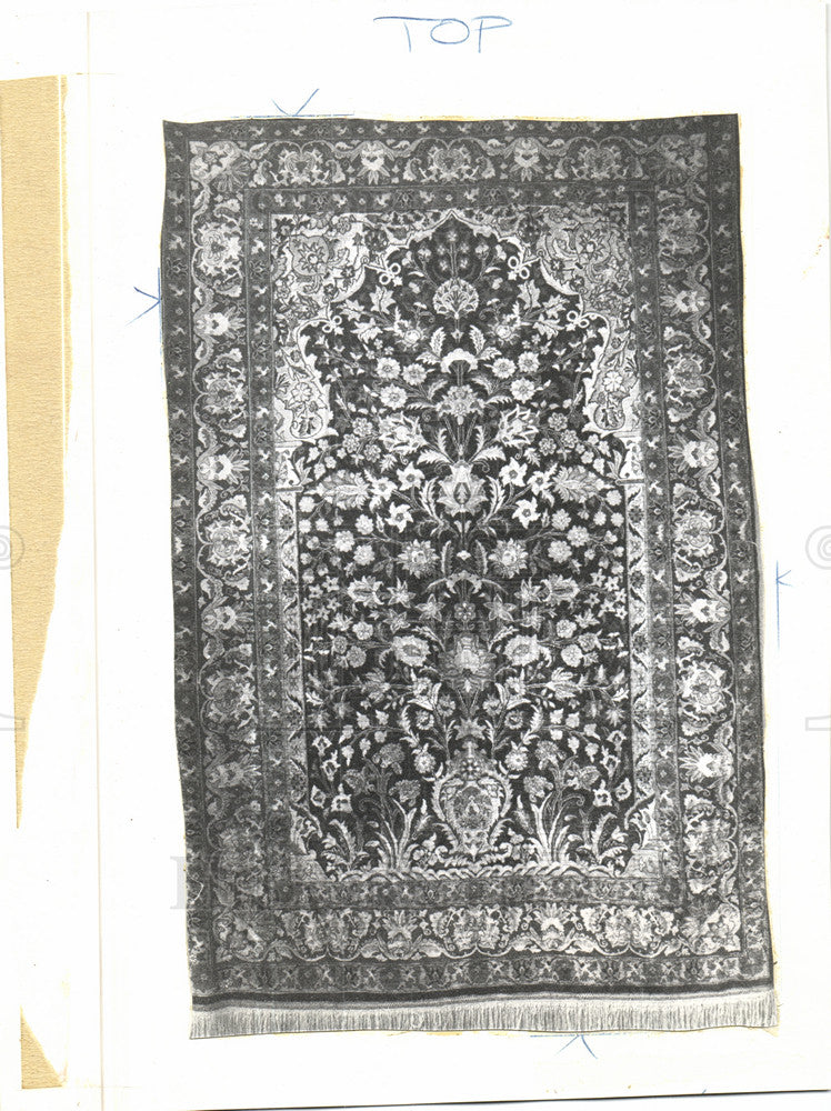 Press Photo Rug Oriental - Historic Images