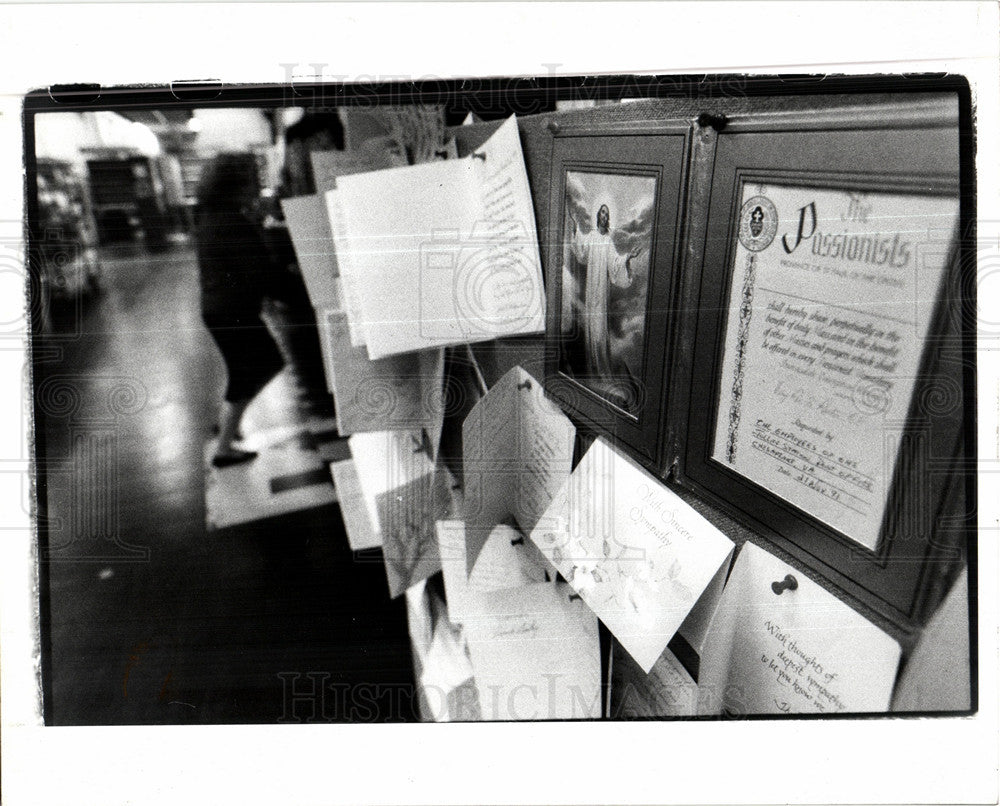 1991 Press Photo Sympathy cards Royal Oak post office - Historic Images