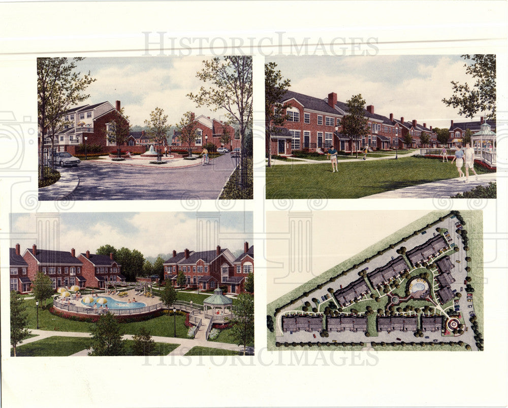 1994 Press Photo Maryland Club townhouse Royal Oak - Historic Images