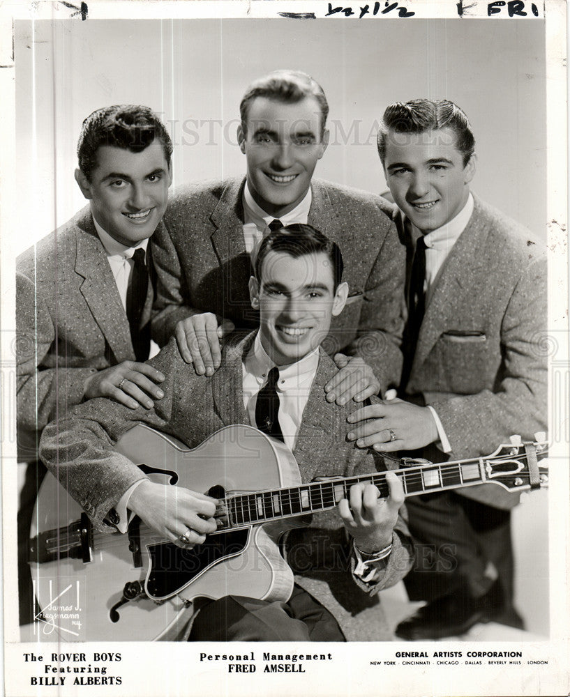 1956 Press Photo Rover Bpys  Billy Alberts band - Historic Images