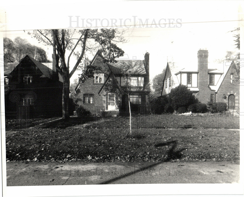 1988 Press Photo Rosedale Park Michigan Detroit Houses - Historic Images