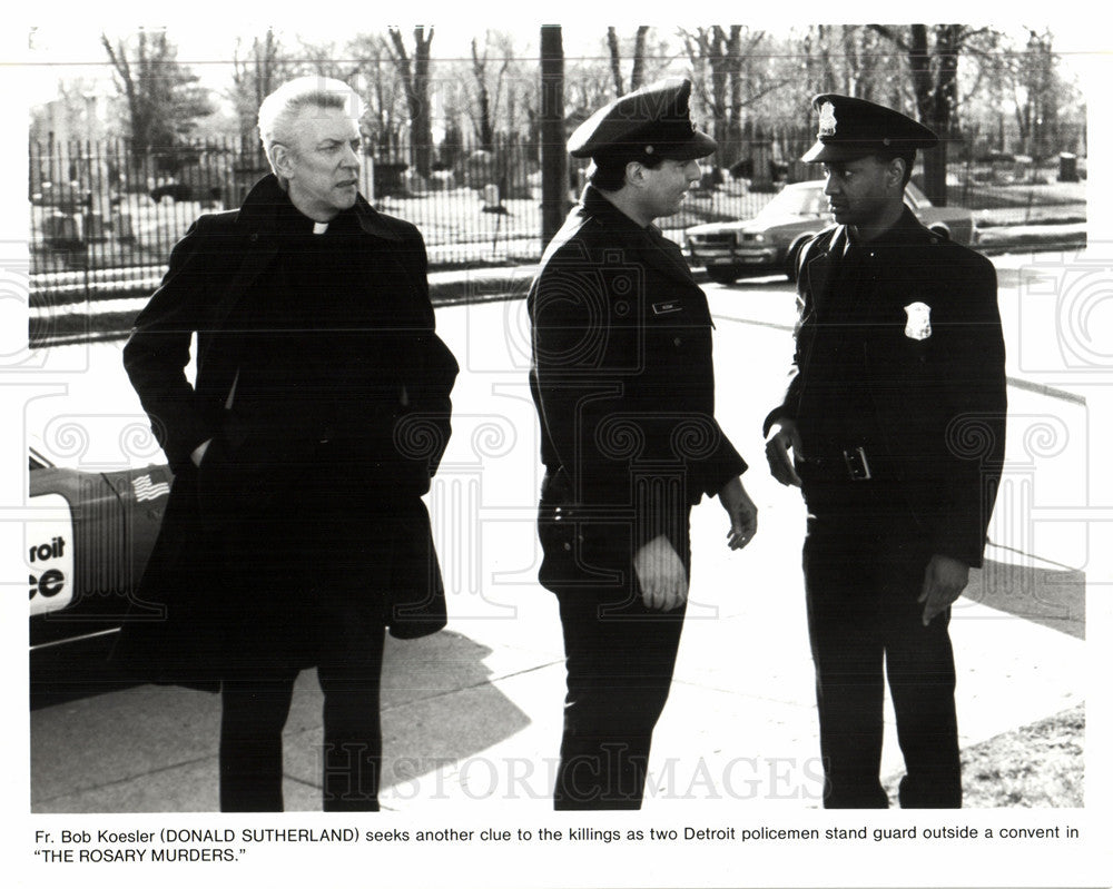 Press Photo Donald Sutherland The Rosary murders - Historic Images