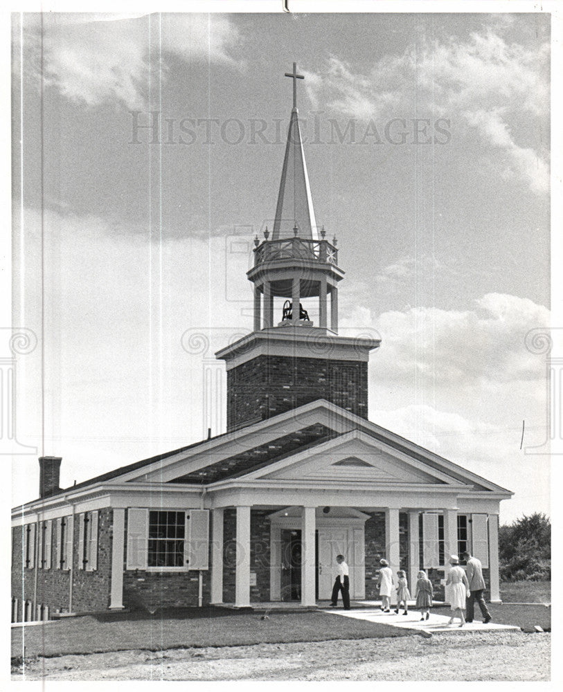 1964 Press Photo St Paul's Church Romeo Michigan - Historic Images