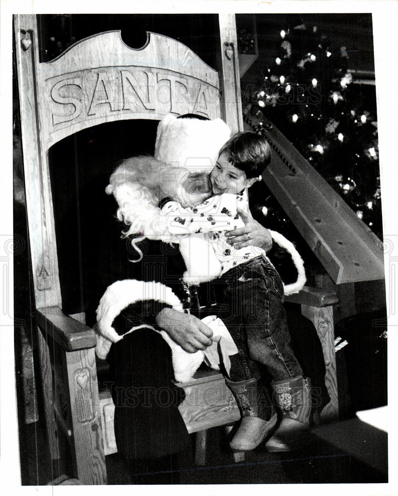 1992 Press Photo Santa Claus David Orvis - Historic Images