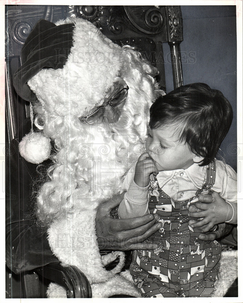 1978 Press Photo Matthew Renaud Santa Claus - Historic Images