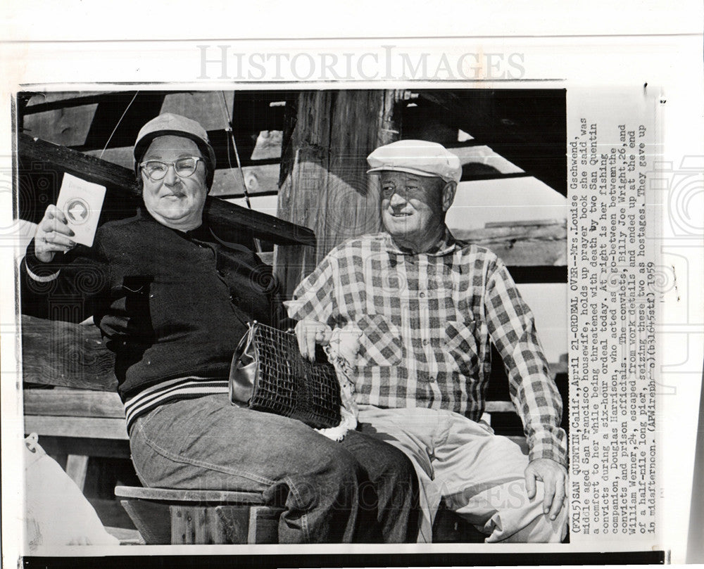 1959 Press Photo Mrs. Louise Gschwend Housewife - Historic Images