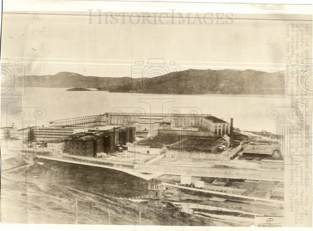 1935 Press Photo San Quentin State Prison California - Historic Images