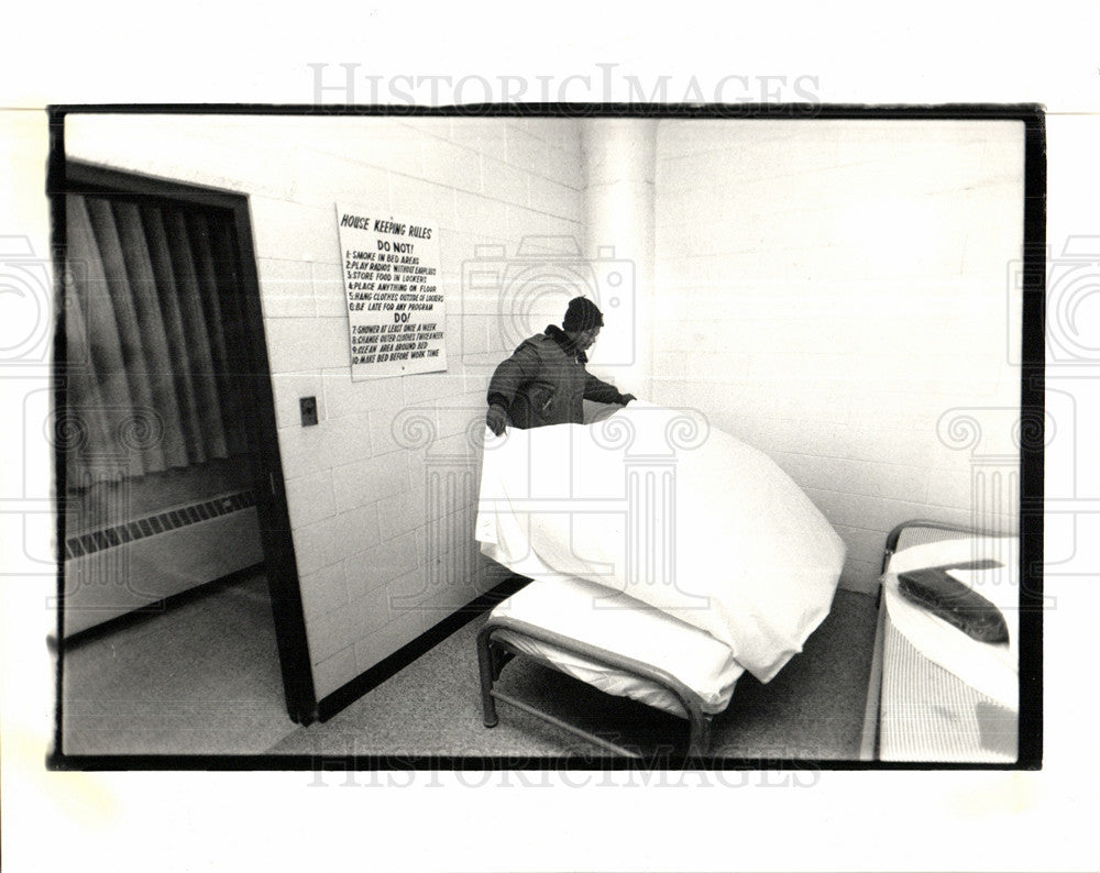 1988 Press Photo Salvation Army  Harbor Light Shelter - Historic Images