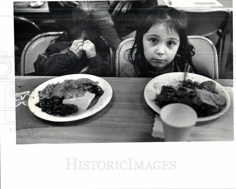 1982 Press Photo homeless salvation army detroit turkey - Historic Images