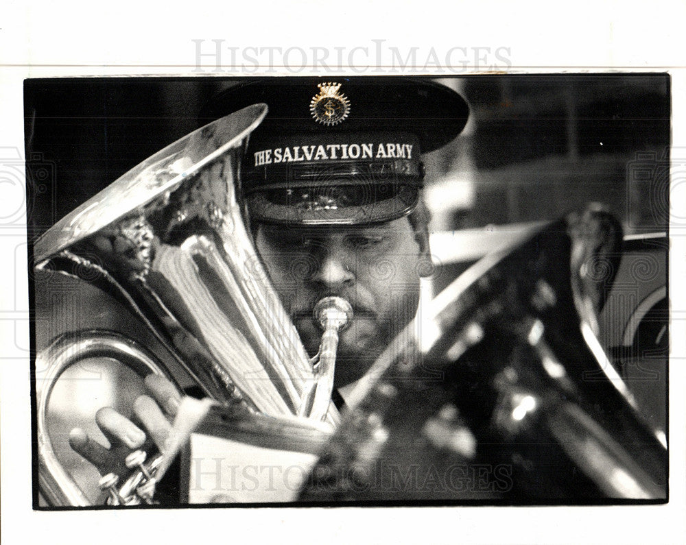 1987 Press Photo Russ Sjogren Army - Historic Images