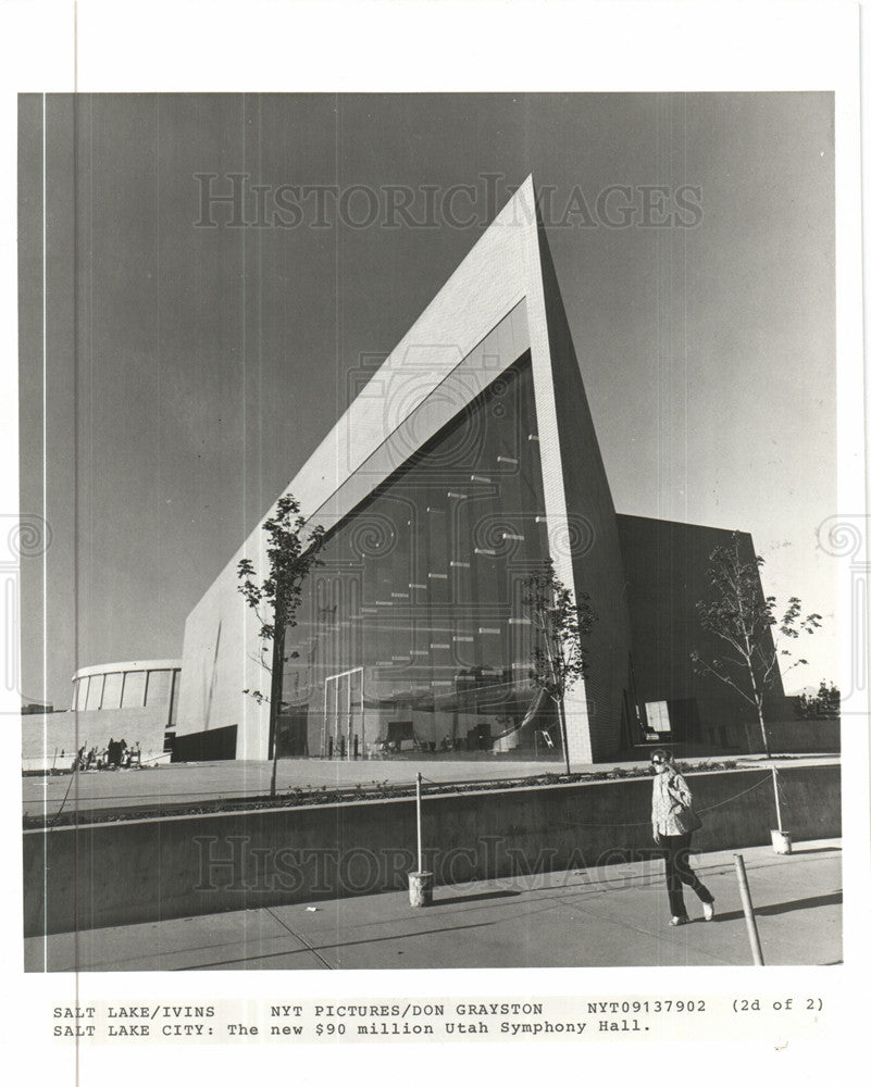 1981 Press Photo SALT LAKE CITY UTAH SYMPHONY HALL - Historic Images