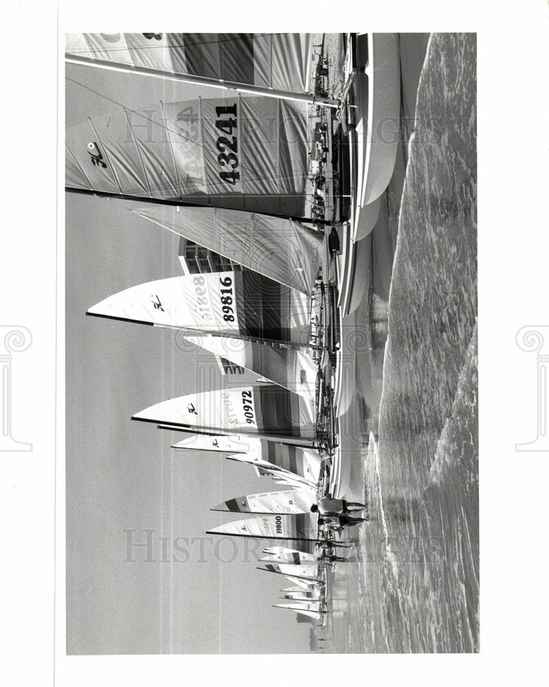 1991 Press Photo South Padre Island resort Texas boats - Historic Images