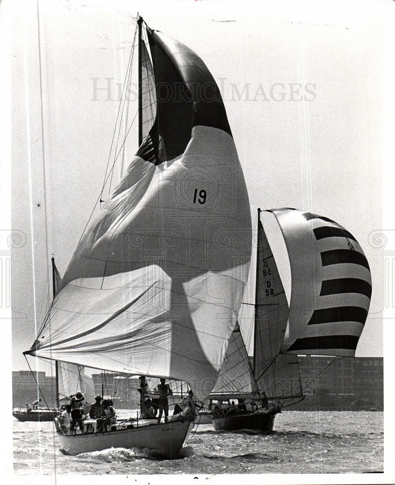 1961 Press Photo Detroit Sailing Race Vashti Fleetwood - Historic Images