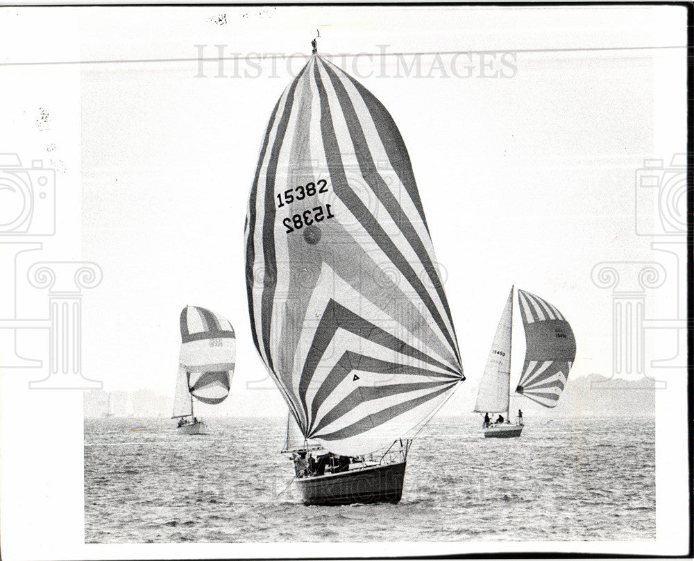 1978 Press Photo Freedom Festival Detroit River sailing - Historic Images