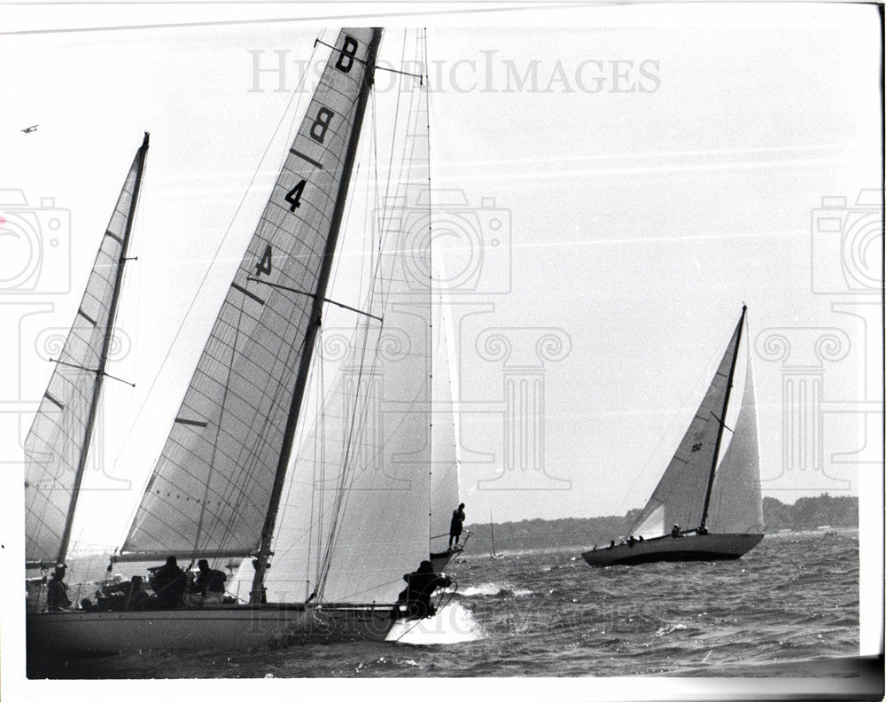 1959 Press Photo Sailboats and sailing - Historic Images