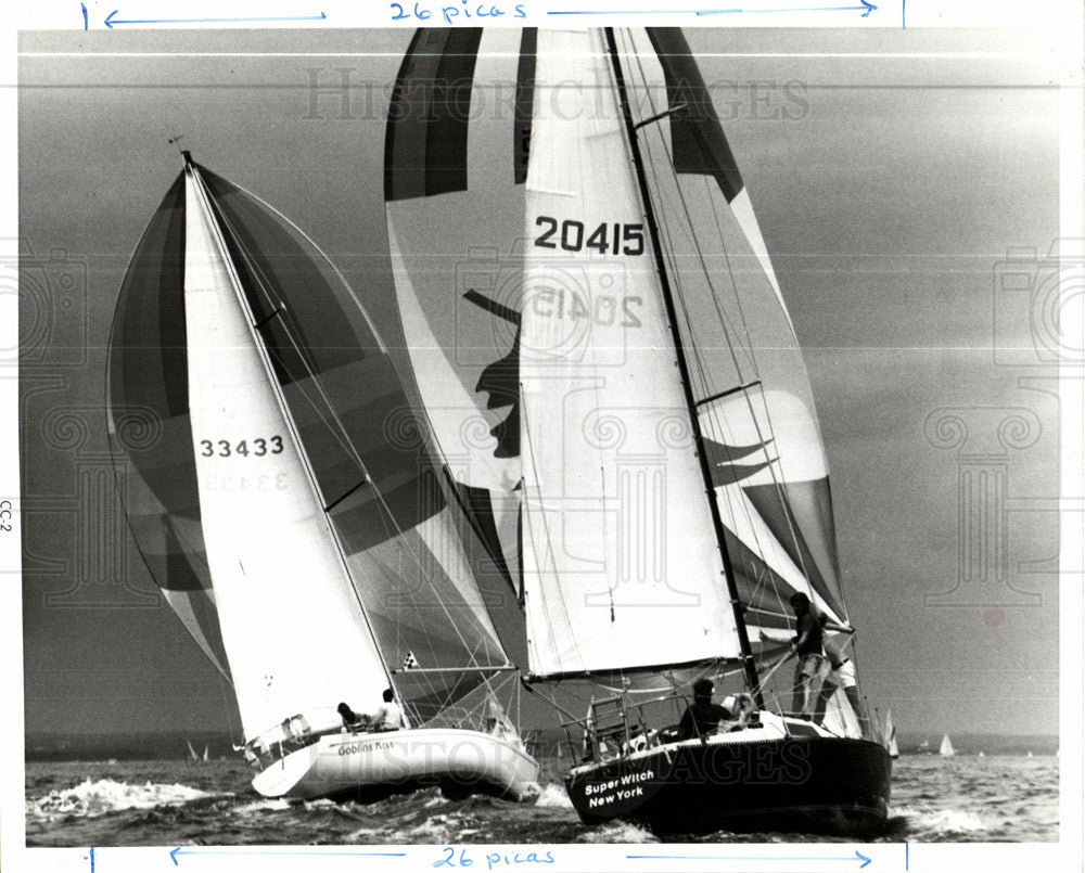 Press Photo Sailboats - Historic Images