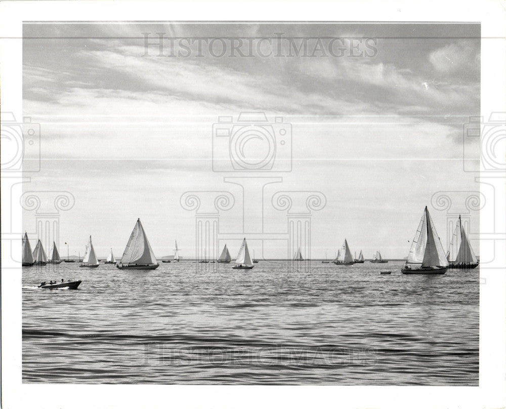 Press Photo Norton sailig boats - Historic Images