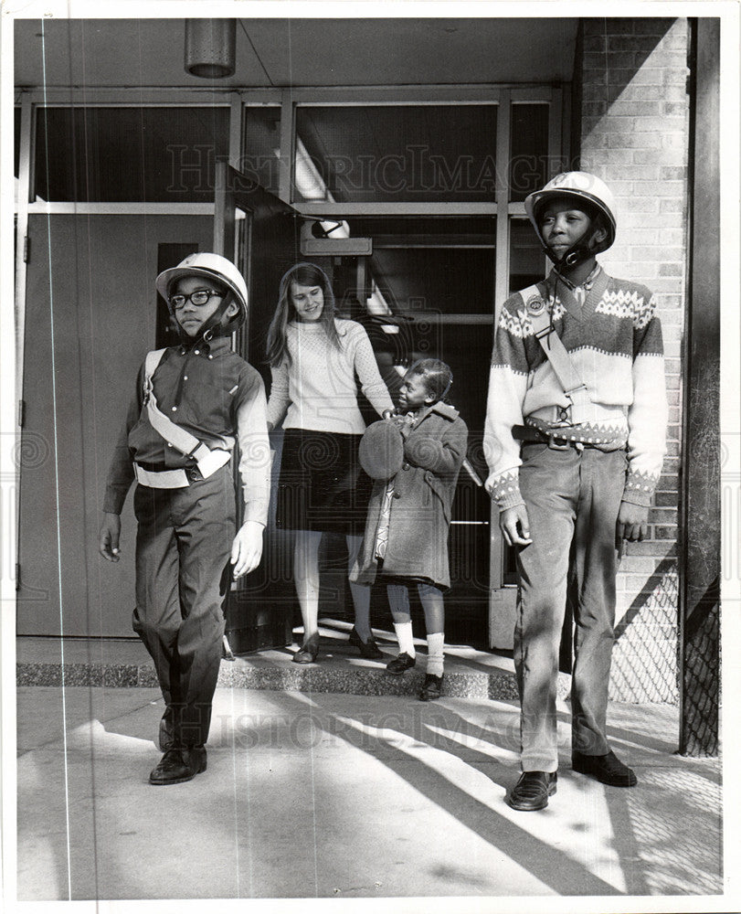 1967 Press Photo Patrolmen Joann Copeland tutor Rigney - Historic Images