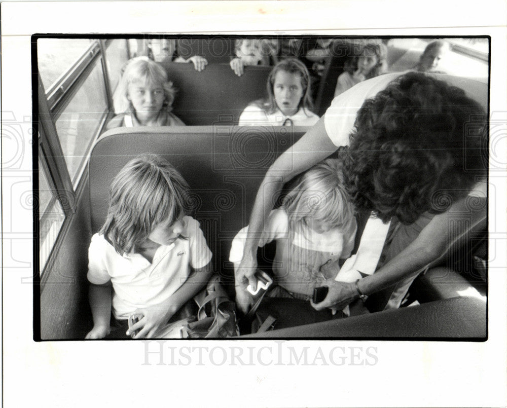 1985 Press Photo School bus - Historic Images