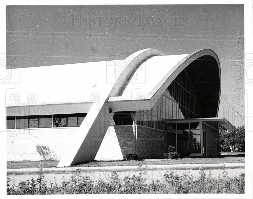 1957 Press Photo sunday estate school building - Historic Images