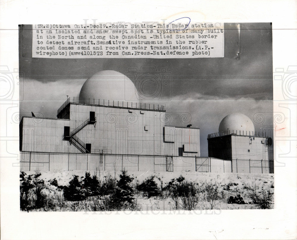 1955 Press Photo Radar Station - Historic Images