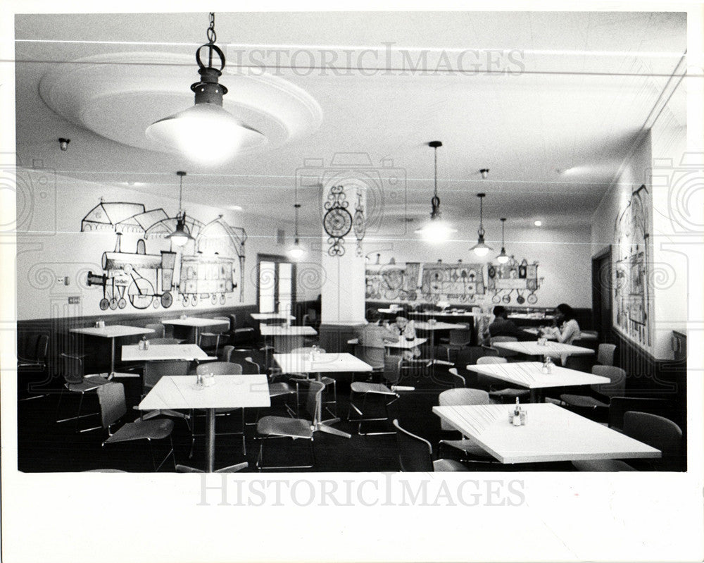 Press Photo Rackham Detroit Memorial Depot Room - Historic Images