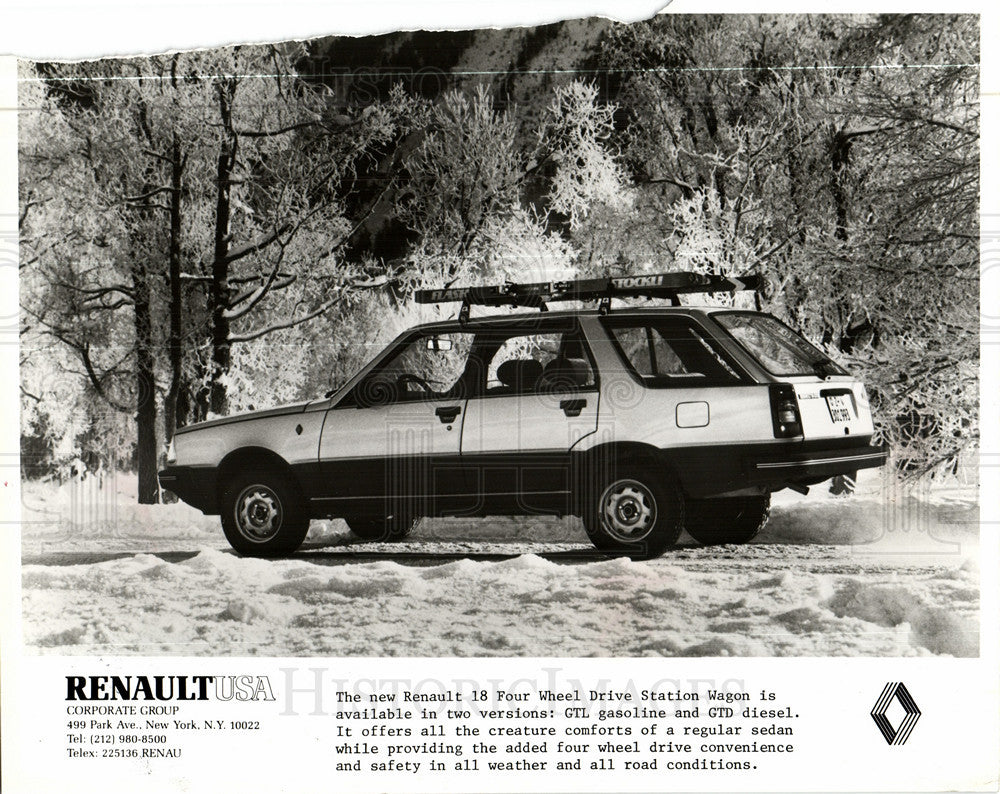 1983 Press Photo Renault 18 large family car - Historic Images