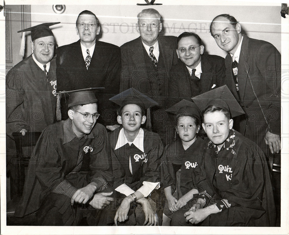 1950 Press Photo Quiz Kids University of Michigan Profs - Historic Images