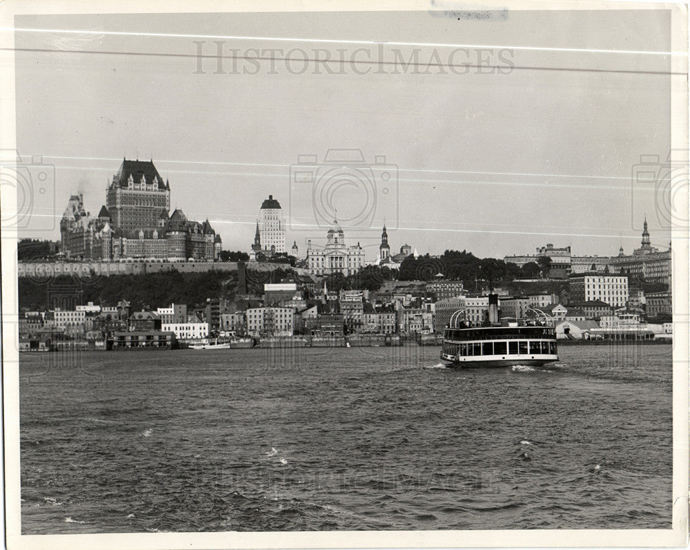 Press Photo Old French Quebec upper lower towns - Historic Images