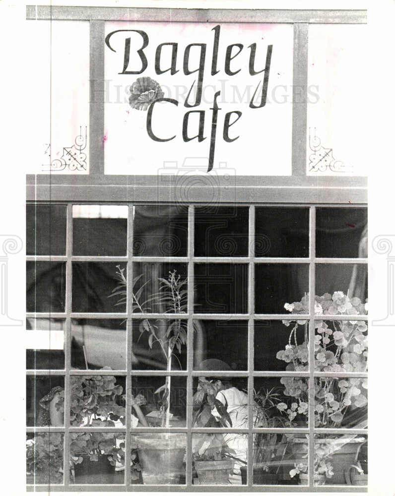 1985 Press Photo Bagley Cafe restaurant Turkish Detroit - Historic Images