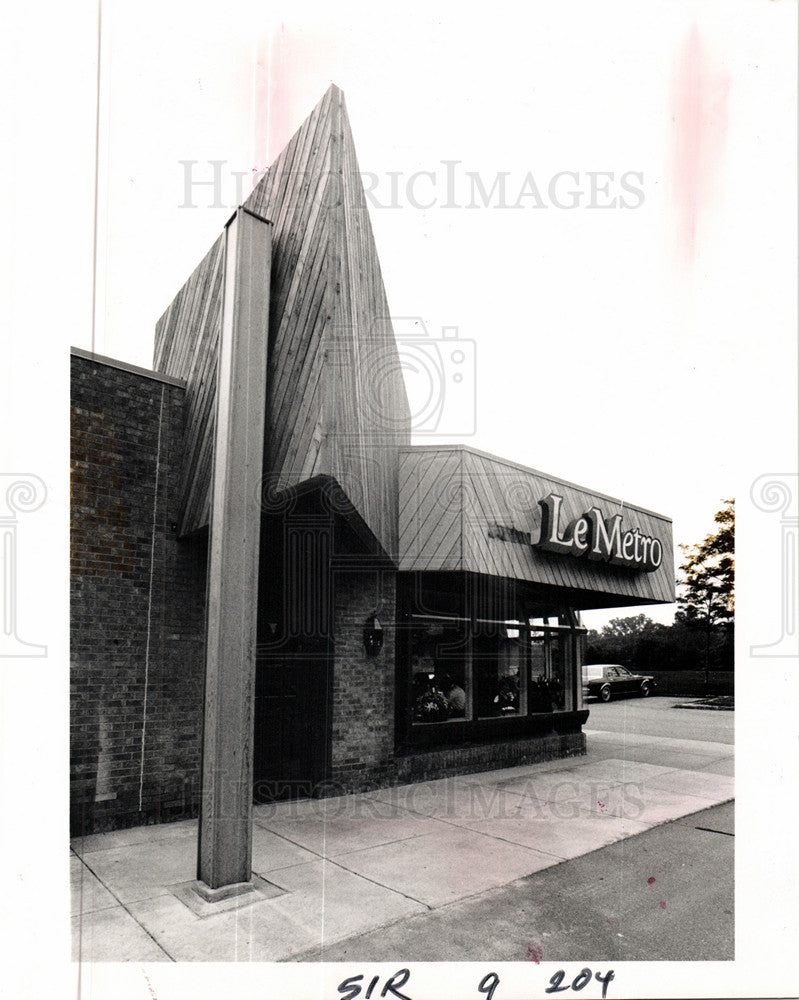 1989 Press Photo Restaurant - Historic Images